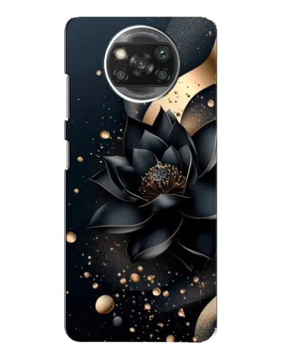 Чехол для Xiaomi POCO X3 с картинкой «Черный лотос»