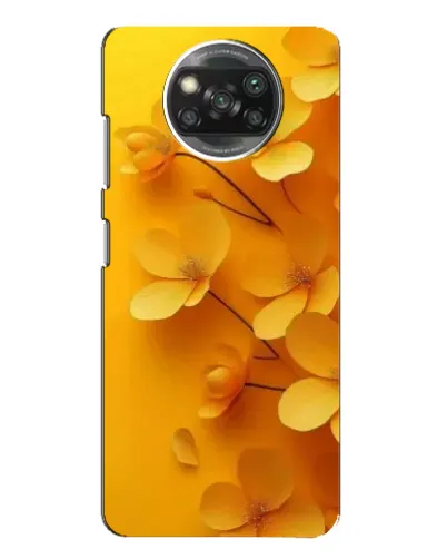 Чехол для Xiaomi POCO X3 с картинкой «Золотые лепестки»