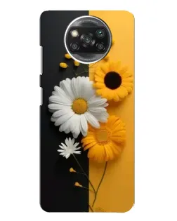 Чехол для Xiaomi POCO X3 с картинкой «Подсолнух и ромашка»