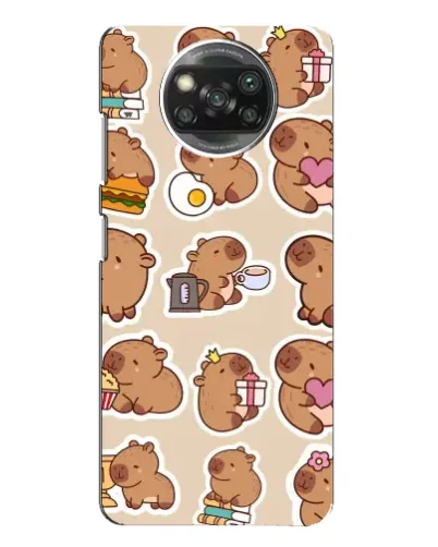 Чехол для Xiaomi POCO X3 с картинкой «Капибары паттерн» Чехол для Xiaomi POCO X3 с картинкой «Капибары паттерн»