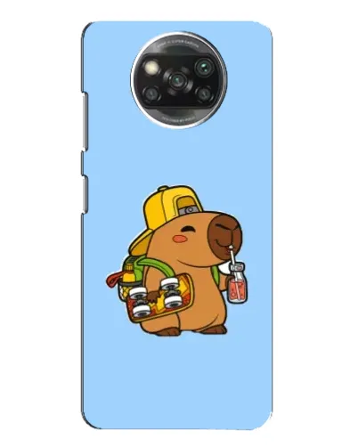 Чехол для Xiaomi POCO X3 с картинкой «Капибара на скейте» Чехол для Xiaomi POCO X3 с картинкой «Капибара на скейте»