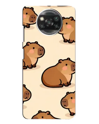 Чехол для Xiaomi POCO X3 с картинкой «Паттерн милых капибар» Чехол для Xiaomi POCO X3 с картинкой «Паттерн милых капибар»