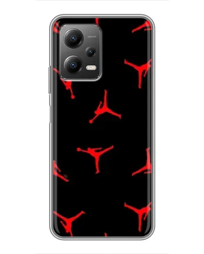 Чехол для Xiaomi POCO X5 (5G) с картинкой «Jordan Red Pattern»