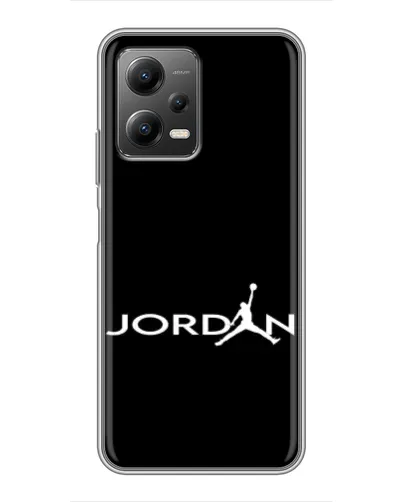 Чехол для Xiaomi POCO X5 (5G) с картинкой «Jordan White Logo»