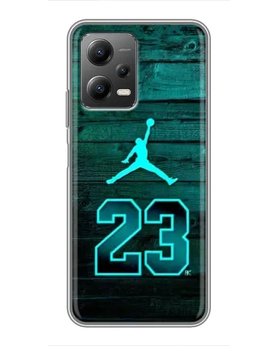 Чехол для Xiaomi POCO X5 (5G) с картинкой «Jordan Cyan 23»
