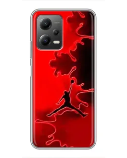 Чехол для Xiaomi POCO X5 (5G) с картинкой «Jordan Red Smoke»
