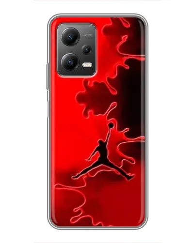 Чехол для Xiaomi POCO X5 (5G) с картинкой «Jordan Red Smoke»