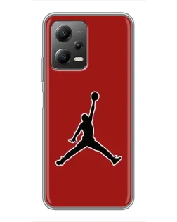 Чехол для Xiaomi POCO X5 (5G) с картинкой «Jordan Red Back»