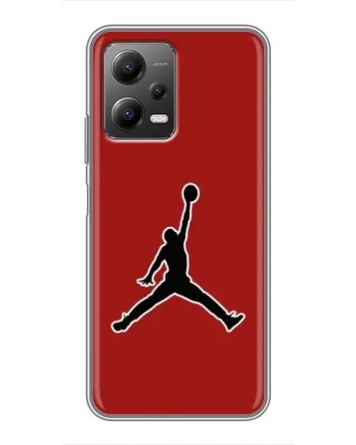 Чехол для Xiaomi POCO X5 (5G) с картинкой «Jordan Red Back»