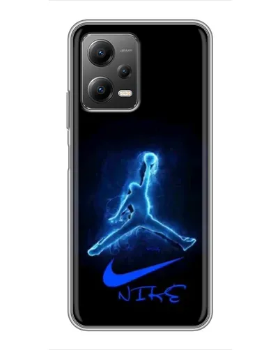 Чехол для Xiaomi POCO X5 (5G) с картинкой «Jordan Neon Blue»