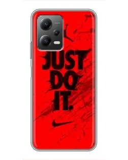 Чехол для Xiaomi POCO X5 (5G) с картинкой «Nike Just Do It»