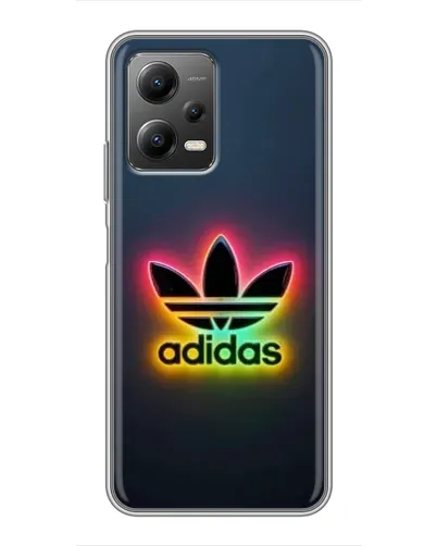 Чехол для Xiaomi POCO X5 (5G) с картинкой «Неоновый Adidas»