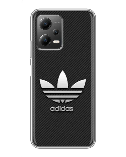 Чехол для Xiaomi POCO X5 (5G) с картинкой «Adidas Карбоновая текстура»
