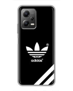 Чехол для Xiaomi POCO X5 (5G) с картинкой «Adidas с диагональными полосами»