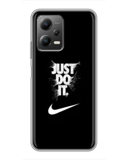 Чехол для Xiaomi POCO X5 (5G) с картинкой «Текстовый принт Nike» Чехол для Xiaomi POCO X5 (5G) с картинкой «Текстовый принт Nike»