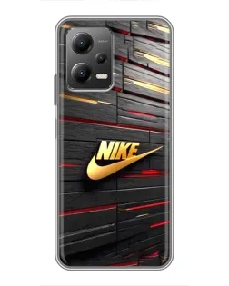 Чехол для Xiaomi POCO X5 (5G) с картинкой «Золотой Nike на металле» Чехол для Xiaomi POCO X5 (5G) с картинкой «Золотой Nike на металле»