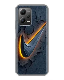 Чехол для Xiaomi POCO X5 (5G) с картинкой «Объемный логотип Найк» Чехол для Xiaomi POCO X5 (5G) с картинкой «Объемный логотип Найк»