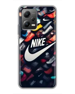 Чехол для Xiaomi POCO X5 (5G) с картинкой «Коллекция кроссовок Nike» Чехол для Xiaomi POCO X5 (5G) с картинкой «Коллекция кроссовок Nike»