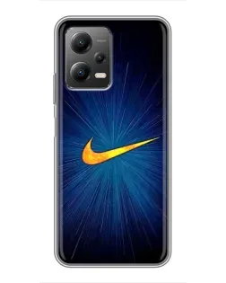 Чехол для Xiaomi POCO X5 (5G) с картинкой «Синий пульс Nike» Чехол для Xiaomi POCO X5 (5G) с картинкой «Синий пульс Nike»