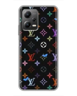 Чехол для Xiaomi POCO X5 (5G) с картинкой «Цветная монограмма LV»