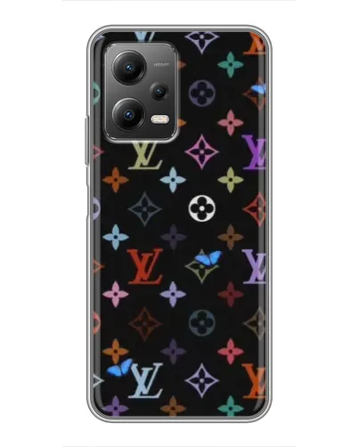 Чехол для Xiaomi POCO X5 (5G) с картинкой «Цветная монограмма LV» Чехол для Xiaomi POCO X5 (5G) с картинкой «Цветная монограмма LV»