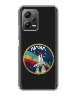 Чохол для Xiaomi POCO X5 (5G) з картинкою «NASA — емблема місії» Чохол для Xiaomi POCO X5 (5G) з картинкою «NASA — емблема місії»