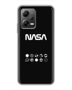 Чохол для Xiaomi POCO X5 (5G) з картинкою «NASA — технічний принт» Чохол для Xiaomi POCO X5 (5G) з картинкою «NASA — технічний принт»