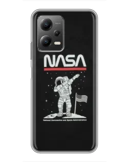 Чохол для Xiaomi POCO X5 (5G) з картинкою «NASA — крокуємо по Місяцю» Чохол для Xiaomi POCO X5 (5G) з картинкою «NASA — крокуємо по Місяцю»