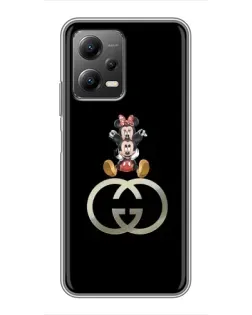 Чехол для Xiaomi POCO X5 (5G) с картинкой «Минни Маус на лого» Чехол для Xiaomi POCO X5 (5G) с картинкой «Минни Маус на лого»