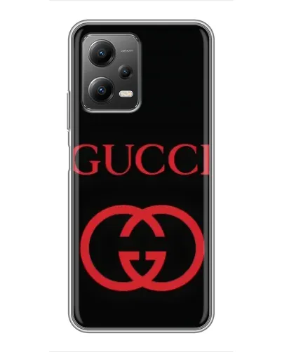 Чехол для Xiaomi POCO X5 (5G) с картинкой «Gucci — красный логотип» Чехол для Xiaomi POCO X5 (5G) с картинкой «Gucci — красный логотип»