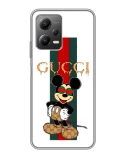 Чехол для Xiaomi POCO X5 (5G) с картинкой «Микки Маус Gucci — полосы» Чехол для Xiaomi POCO X5 (5G) с картинкой «Микки Маус Gucci — полосы»