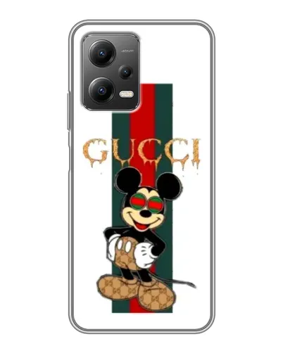 Чехол для Xiaomi POCO X5 (5G) с картинкой «Микки Маус Gucci — полосы» Чехол для Xiaomi POCO X5 (5G) с картинкой «Микки Маус Gucci — полосы»