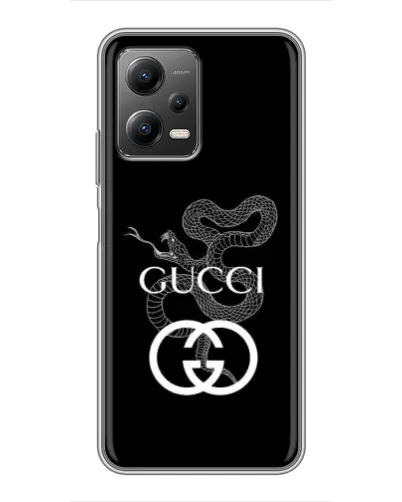Чехол для Xiaomi POCO X5 (5G) с картинкой «Gucci — серебряная змея» Чехол для Xiaomi POCO X5 (5G) с картинкой «Gucci — серебряная змея»