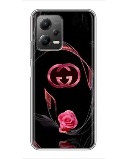 Чехол для Xiaomi POCO X5 (5G) с картинкой «Gucci — неоновая роза» Чехол для Xiaomi POCO X5 (5G) с картинкой «Gucci — неоновая роза»