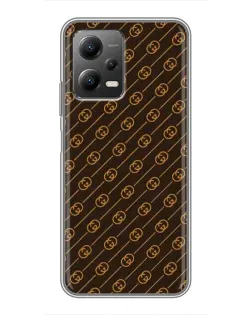 Чехол для Xiaomi POCO X5 (5G) с картинкой «Gucci — золотые диагонали» Чехол для Xiaomi POCO X5 (5G) с картинкой «Gucci — золотые диагонали»