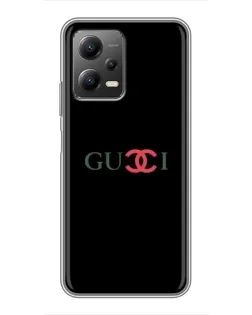 Чехол для Xiaomi POCO X5 (5G) с картинкой «Gucci — красный градиент» Чехол для Xiaomi POCO X5 (5G) с картинкой «Gucci — красный градиент»