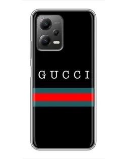 Чехол для Xiaomi POCO X5 (5G) с картинкой «Gucci — красный пояс» Чехол для Xiaomi POCO X5 (5G) с картинкой «Gucci — красный пояс»