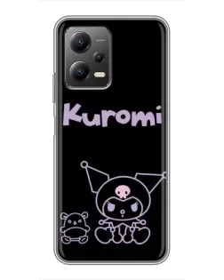 Чехол для Xiaomi POCO X5 (5G) с картинкой «Kuromi — черный минимализм» Чехол для Xiaomi POCO X5 (5G) с картинкой «Kuromi — черный минимализм»