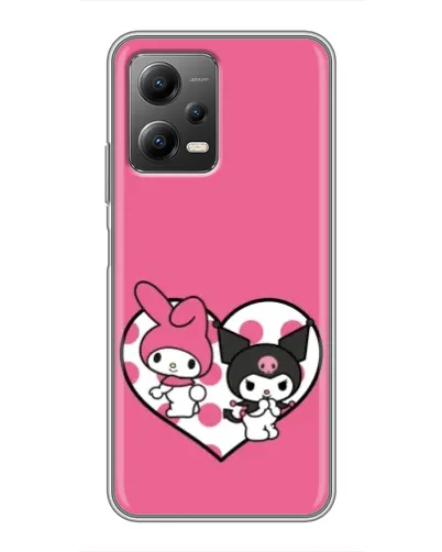 Чехол для Xiaomi POCO X5 (5G) с картинкой «Kuromi и My Melody» Чехол для Xiaomi POCO X5 (5G) с картинкой «Kuromi и My Melody»