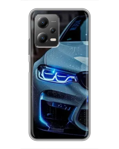 Чехол для Xiaomi POCO X5 (5G) с картинкой «Взгляд BMW с синими фарами» Чехол для Xiaomi POCO X5 (5G) с картинкой «Взгляд BMW с синими фарами»