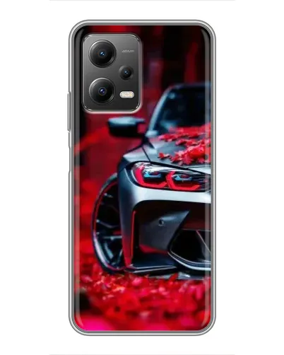 Чехол для Xiaomi POCO X5 (5G) с картинкой «Спортивная BMW и цветы» Чехол для Xiaomi POCO X5 (5G) с картинкой «Спортивная BMW и цветы»