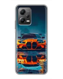 Чехол для Xiaomi POCO X5 (5G) с картинкой «BMW — золотая эмблема»