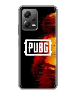 Чехол для Xiaomi POCO X5 (5G) с картинкой «Яркий логотип PUBG»