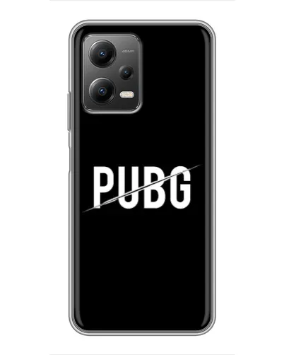 Чехол для Xiaomi POCO X5 (5G) с картинкой «PUBG — белый логотип» Чехол для Xiaomi POCO X5 (5G) с картинкой «PUBG — белый логотип»