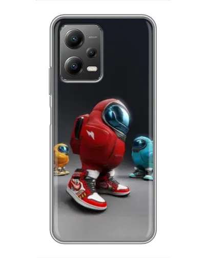 Чехол для Xiaomi POCO X5 (5G) с картинкой «Among Us — 3D стиль»