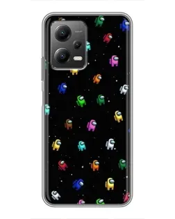 Чехол для Xiaomi POCO X5 (5G) с картинкой «Экипаж Among Us»
