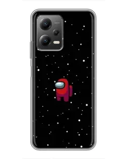 Чехол для Xiaomi POCO X5 (5G) с картинкой «Красный Among Us»