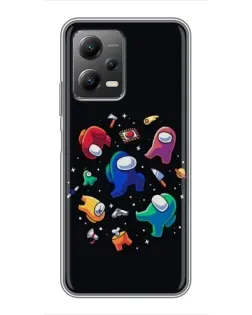 Чехол для Xiaomi POCO X5 (5G) с картинкой «Among Us космос»
