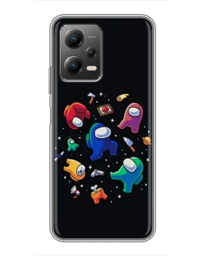 Чехол для Xiaomi POCO X5 (5G) с картинкой «Among Us космос»