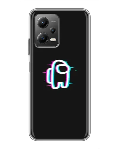Чехол для Xiaomi POCO X5 (5G) с картинкой «Among Us неон»